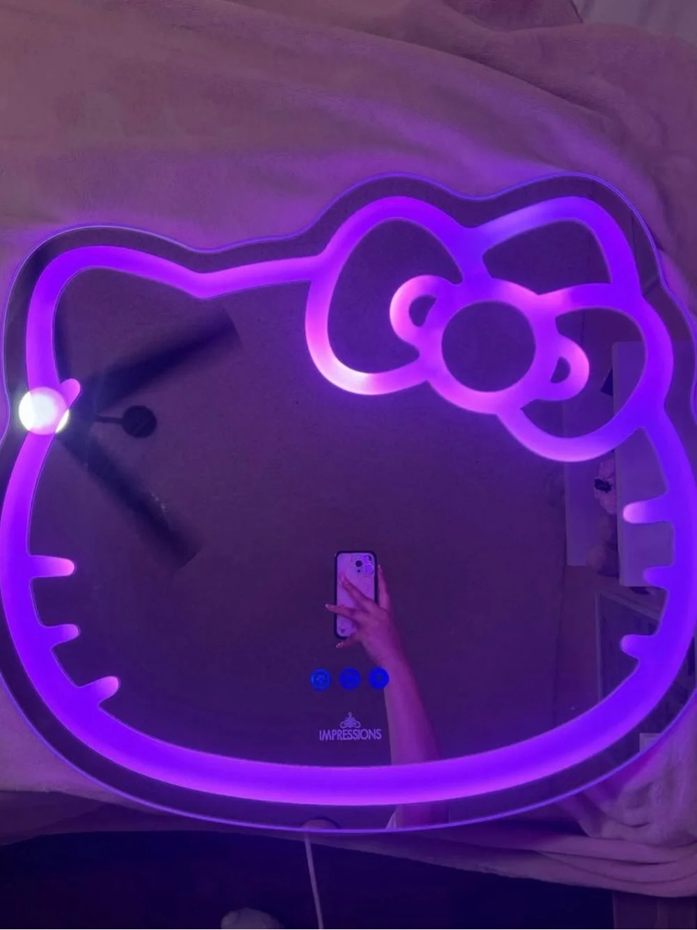Impressions Hello Kitty LED Mirror - White Accent